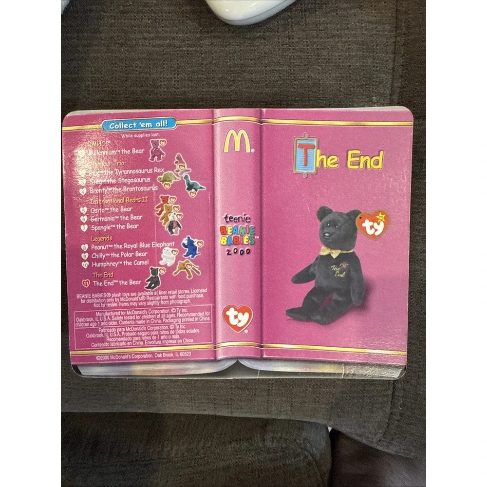 McDonald's The End - The End The Bear - Ty Beanie Baby Brand‎ NIB